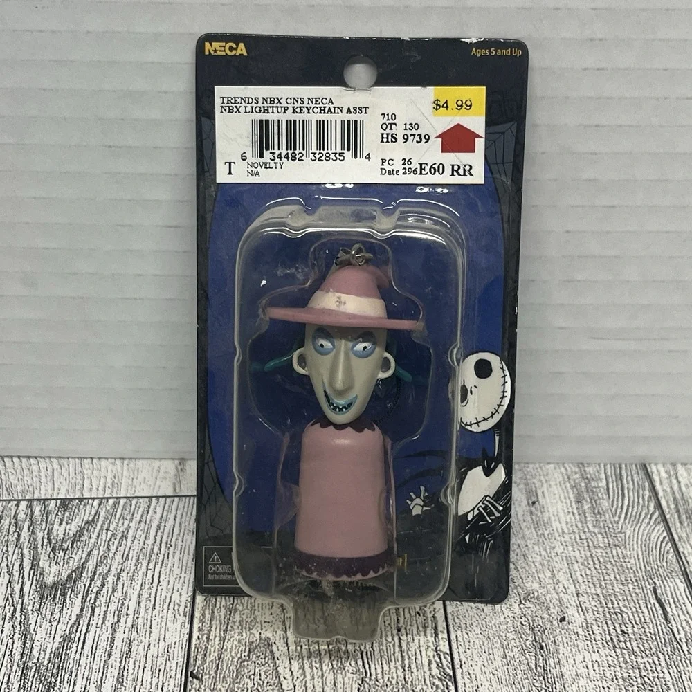 NECA Nightmare Before Christmas Complete 6 piece Light Up Keychain Set!